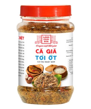 [Hủ 90g] Cá giã tỏi ớt Làng Chài Xưa loại đặc biệt ăn liền, chuẩn vị xưa đậm đà ăn kèm cơm nóng cháo trắng