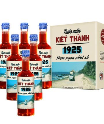 [Thùng 6 chai 500ml] Nước mắm Kiết Thành thơm ngon nhứt xứ cốt nhỉ 40N đạm sánh đặc thịt cá