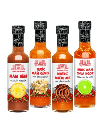 [Combo 4 chai 300g] Nước chấm pha sẵn Mắm nêm, Nước mắm chua ngọt, Nước mắm gừng, Nước mắm me