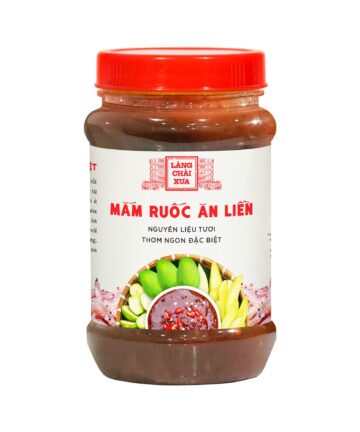 [Hủ 260g] Mắm ruốc ăn liền Làng Chài Xưa nguyên liệu tươi thơm ngon đặc biệt, có hạt me tươi, chấm trái cây bánh tráng